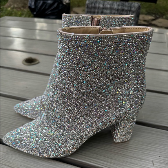 Betsey Johnson Sparkly Boots – Size 9 - Picture 10 of 13